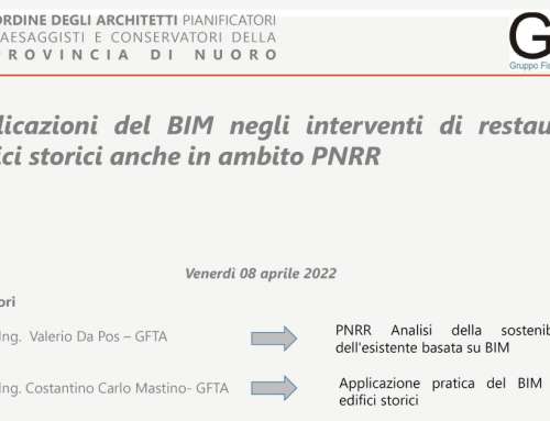 Seminario BIM a Nuoro, edifici storici e PNRR