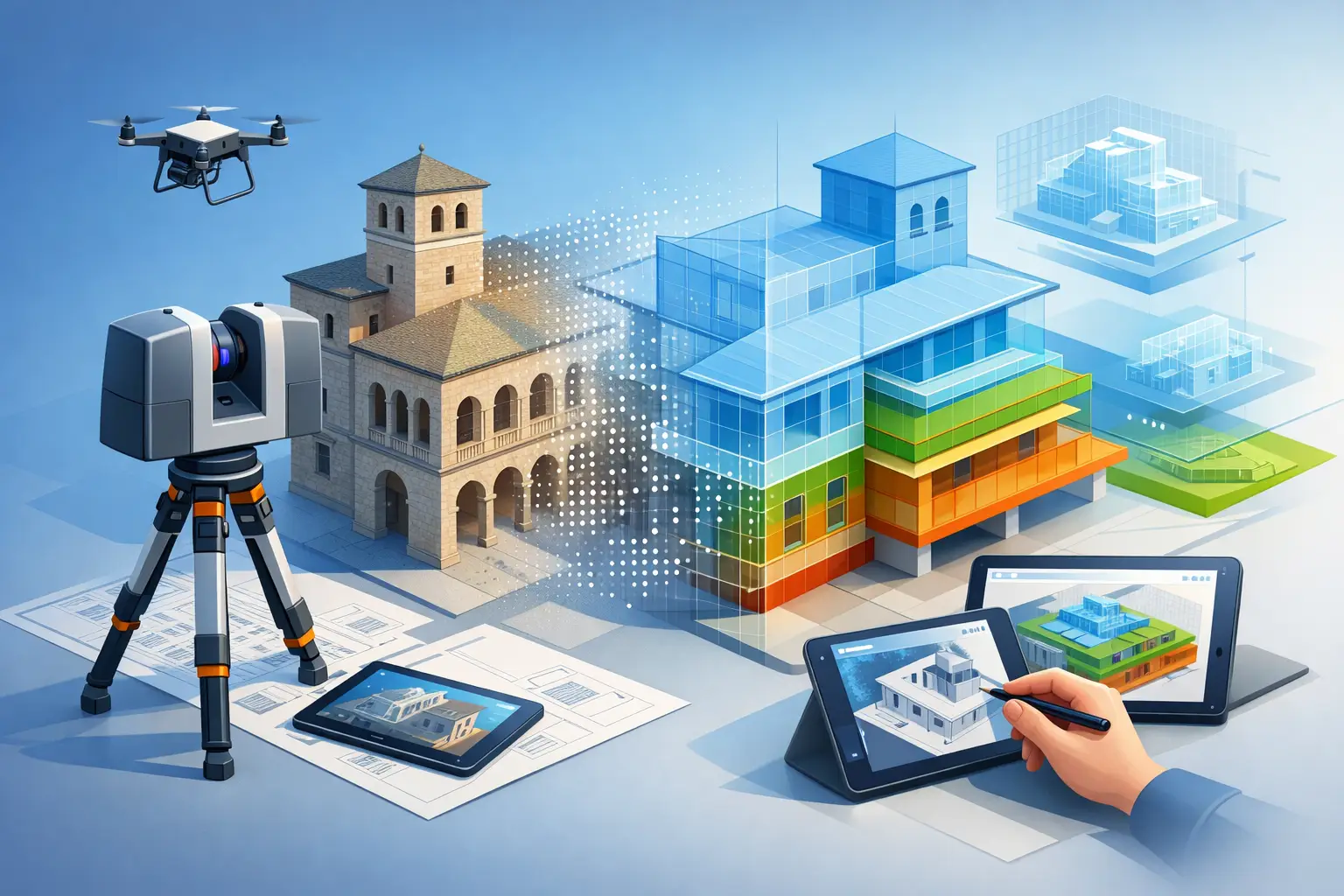 Rilievo architettonico per un BIM affidabile